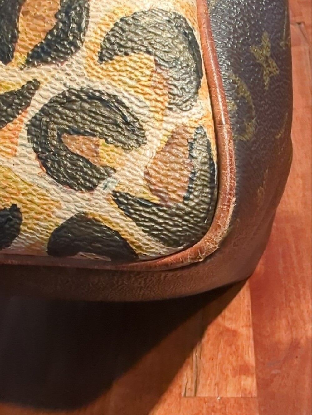 Authentic Custom LV Speedy 25 Brown with Gold Crown Accent - Picture 12 of 17